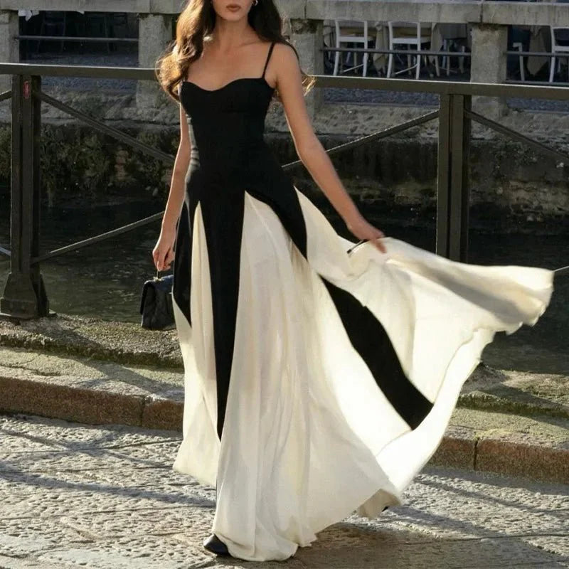 Elegant Sleeveless A-Line Maxi Dress