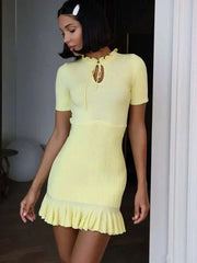 Elegant Summer Ruffle Dress