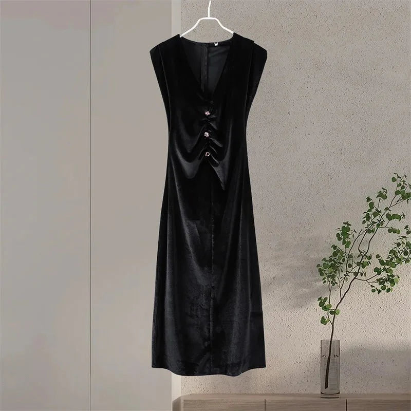 Elegant Velvet Long Dresses