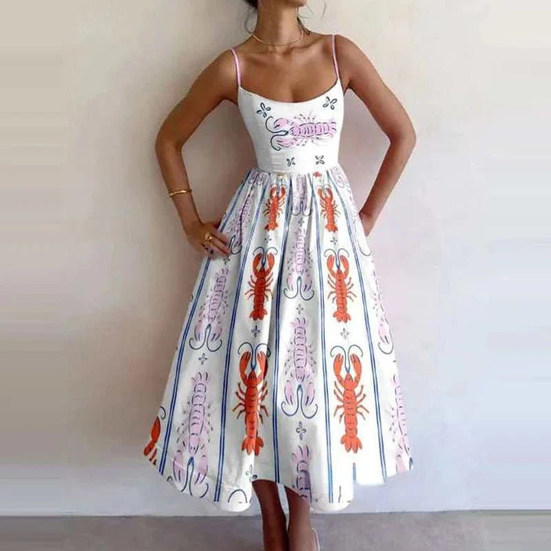 Ethnic Style Loose Pocket Maxi Dress