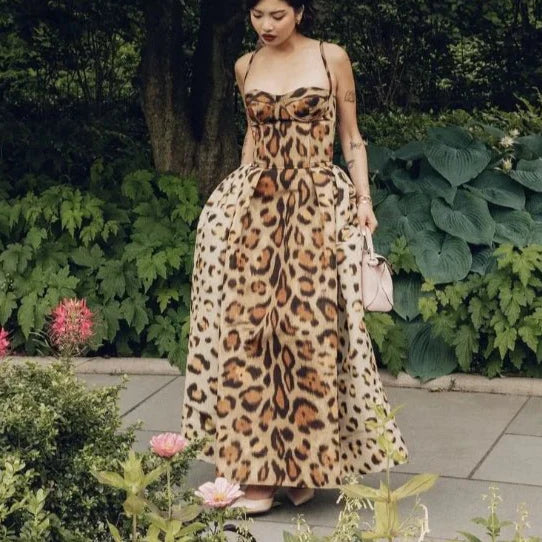 Fashion Leopard Print Bodycon Dress