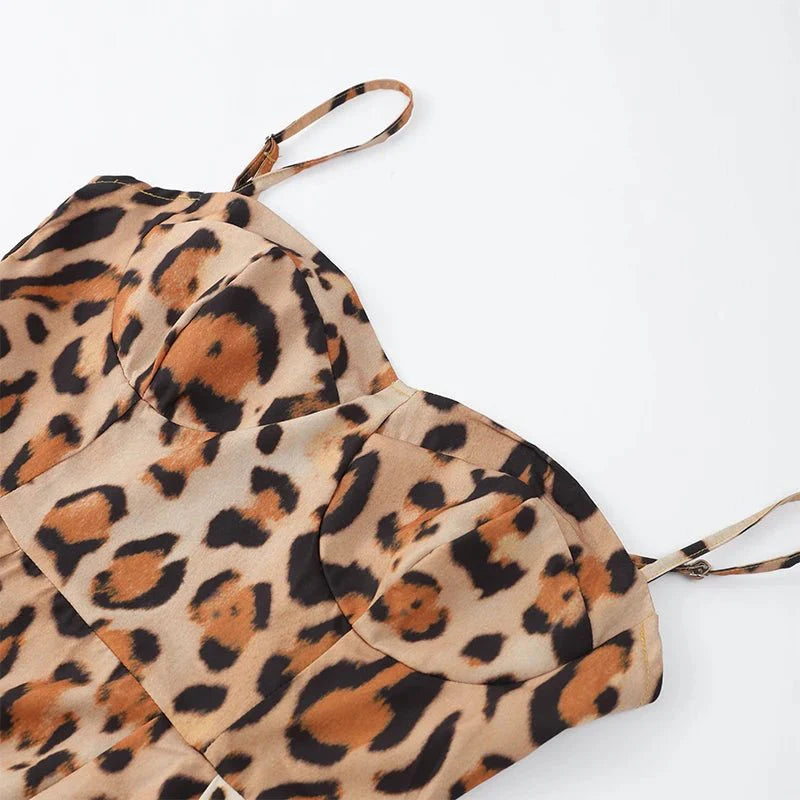 Fashion Leopard Print Bodycon Dress