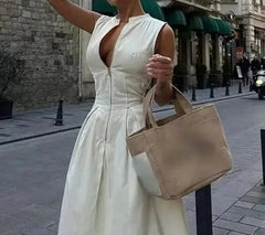 Fashion Slim Long Vacation Casual Dress