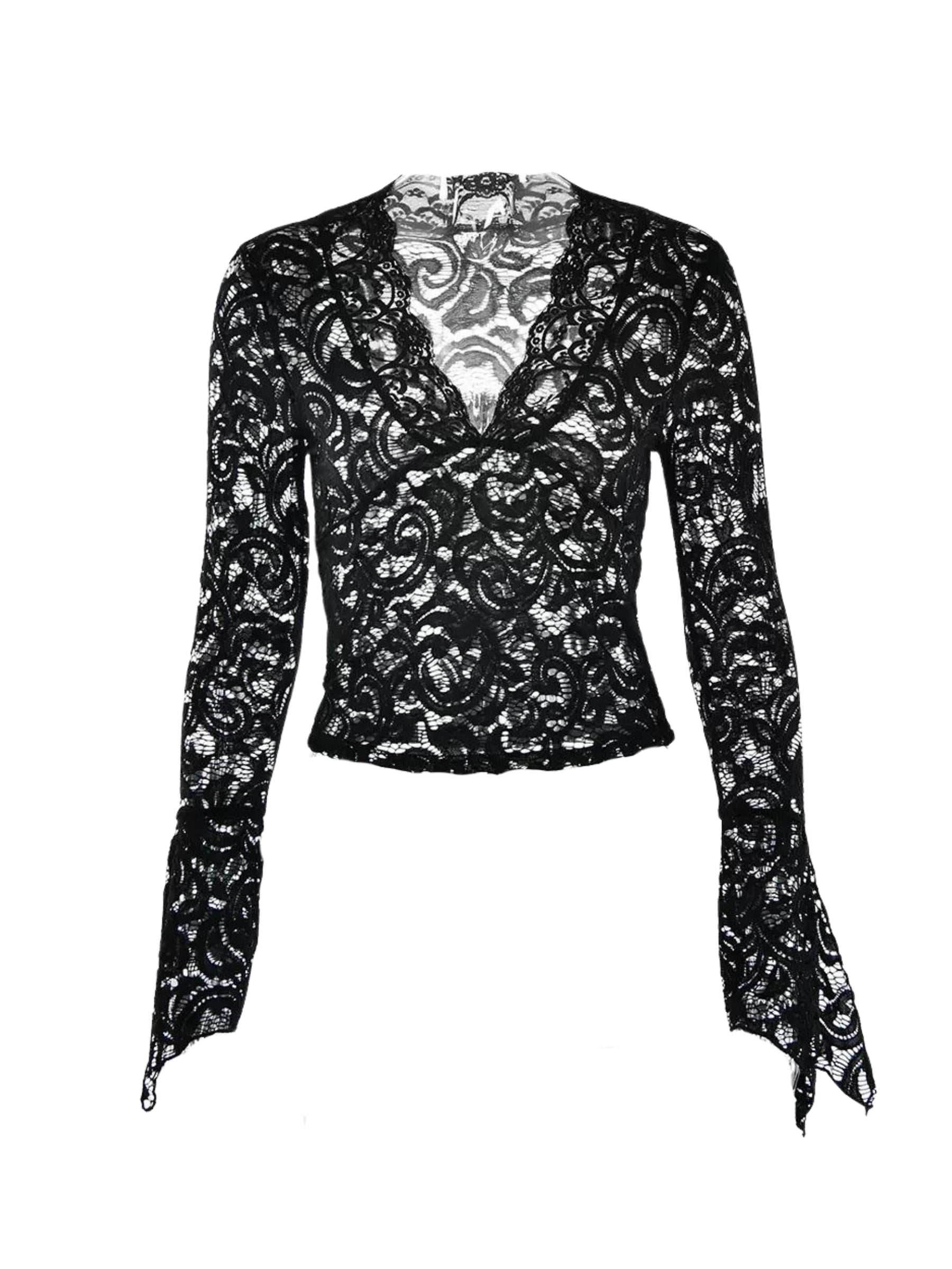 Pydshop Kristel Long Sleeve Lace Top
