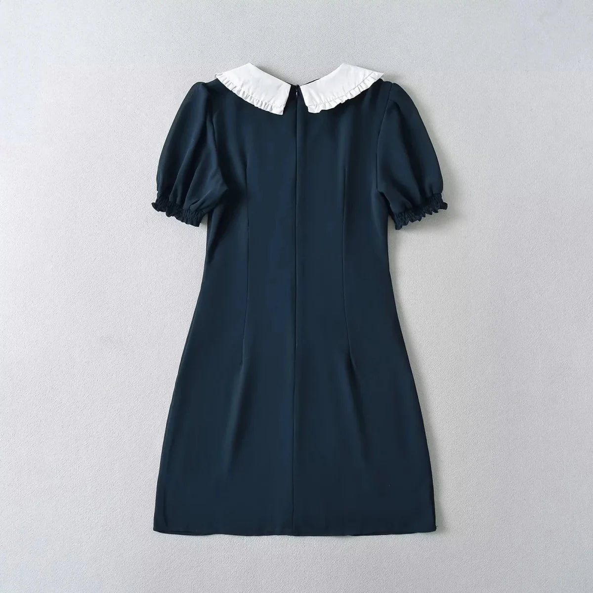 French Style Puff Sleeve Mini Dress