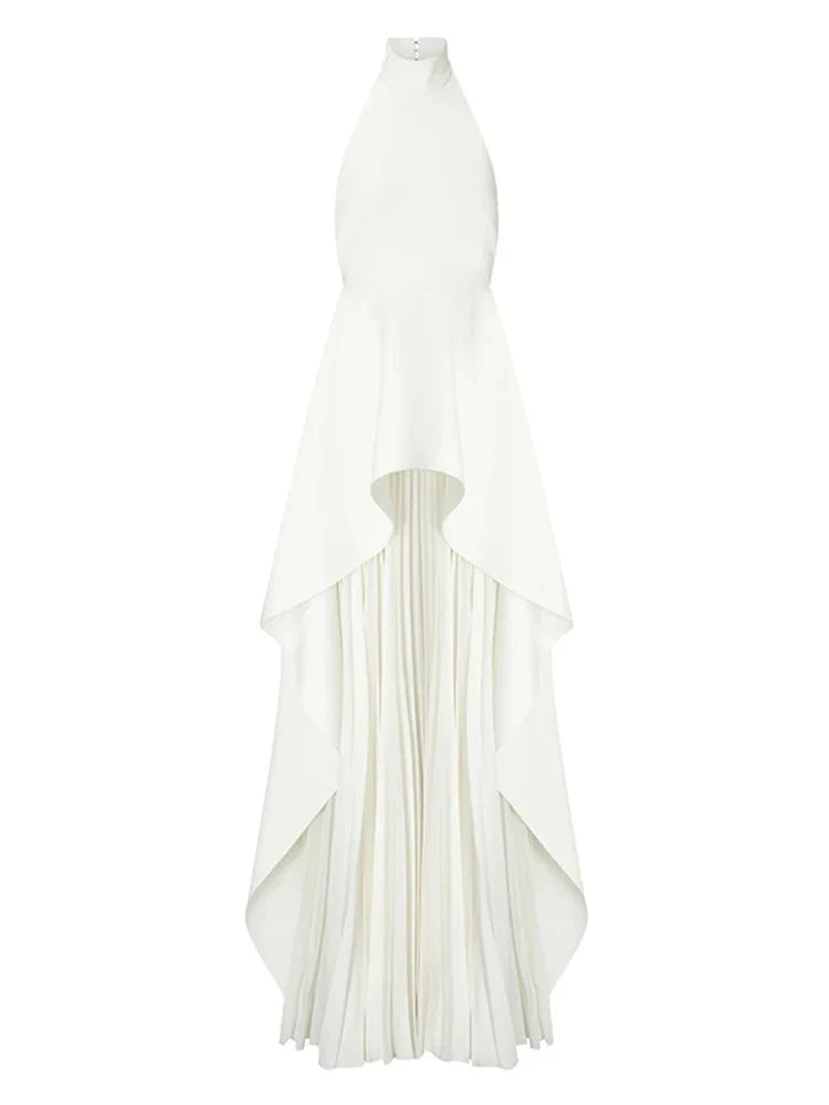 Halter Open Back Two-Piece Set