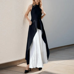 Halter Open Back Two-Piece Set