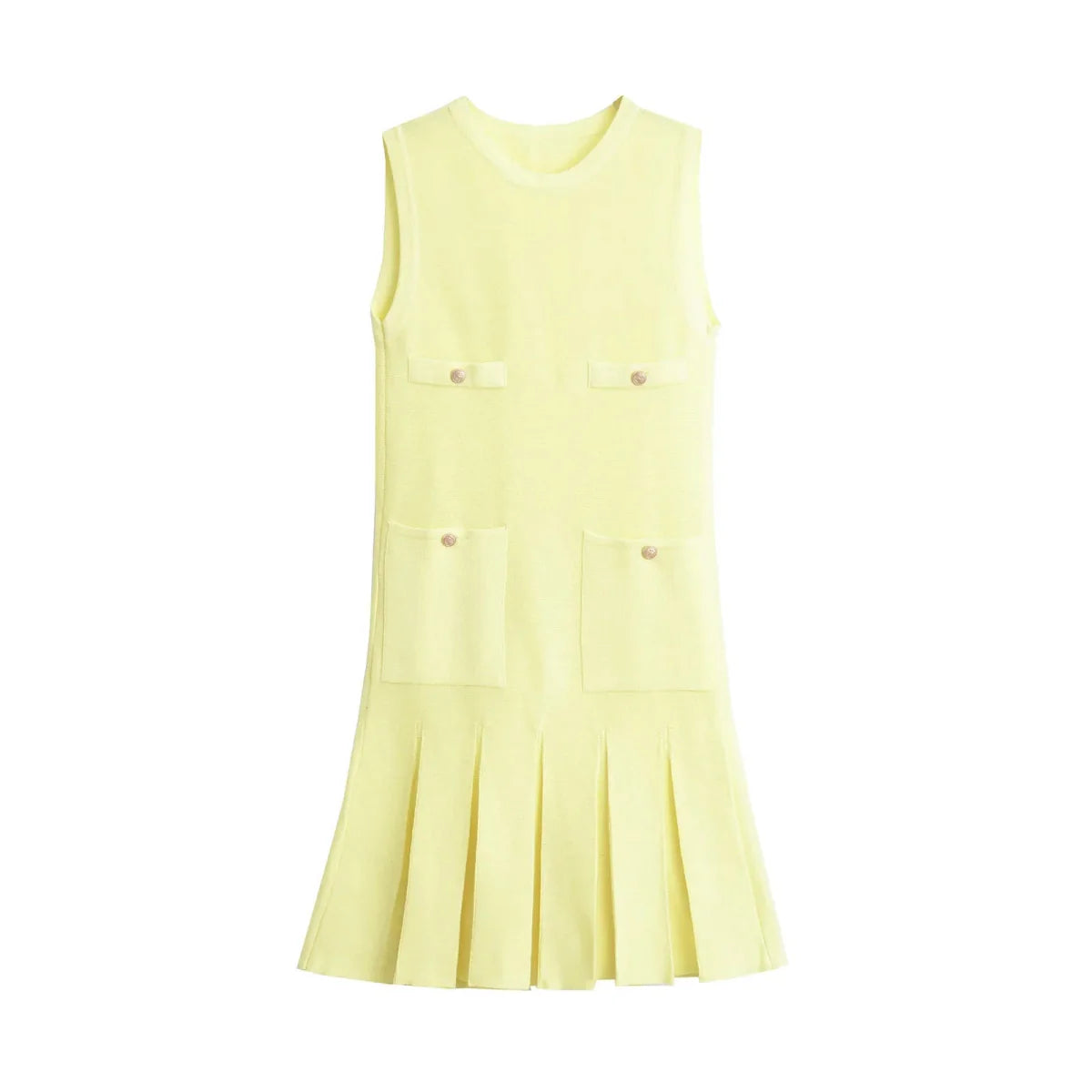 High Waisted Knitted Mini Dress