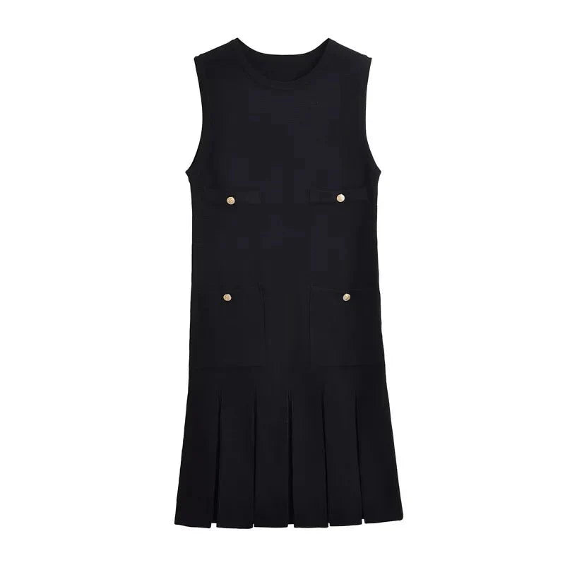 High Waisted Knitted Mini Dress