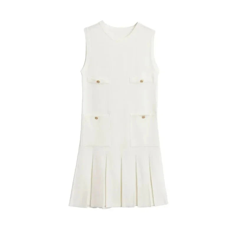 High Waisted Knitted Mini Dress