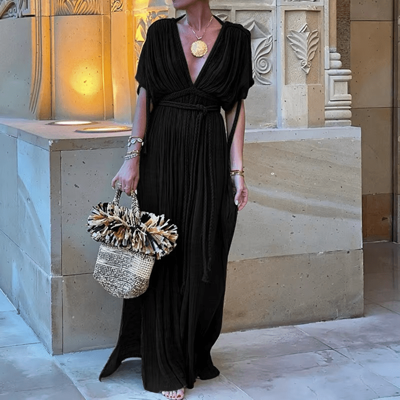Hollow Out Party Club Off the Shoulder Maxi Dress