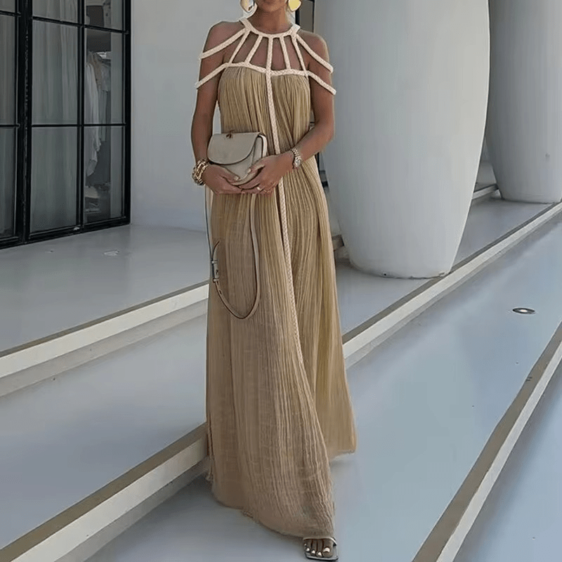 Hollow Out Party Club Off the Shoulder Maxi Dress