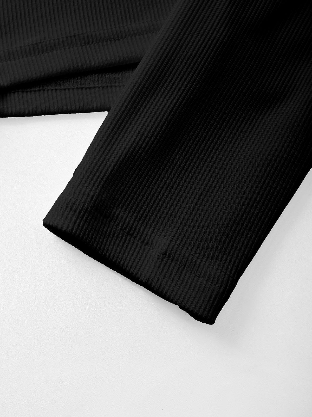 Pydshop Long Sleeve Ribbed Crop Top