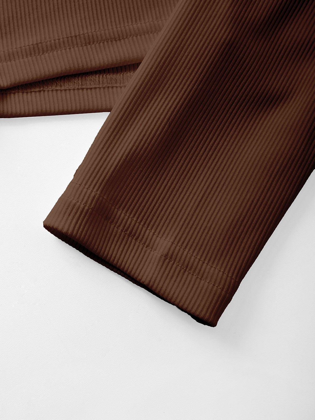 Pydshop Long Sleeve Ribbed Crop Top