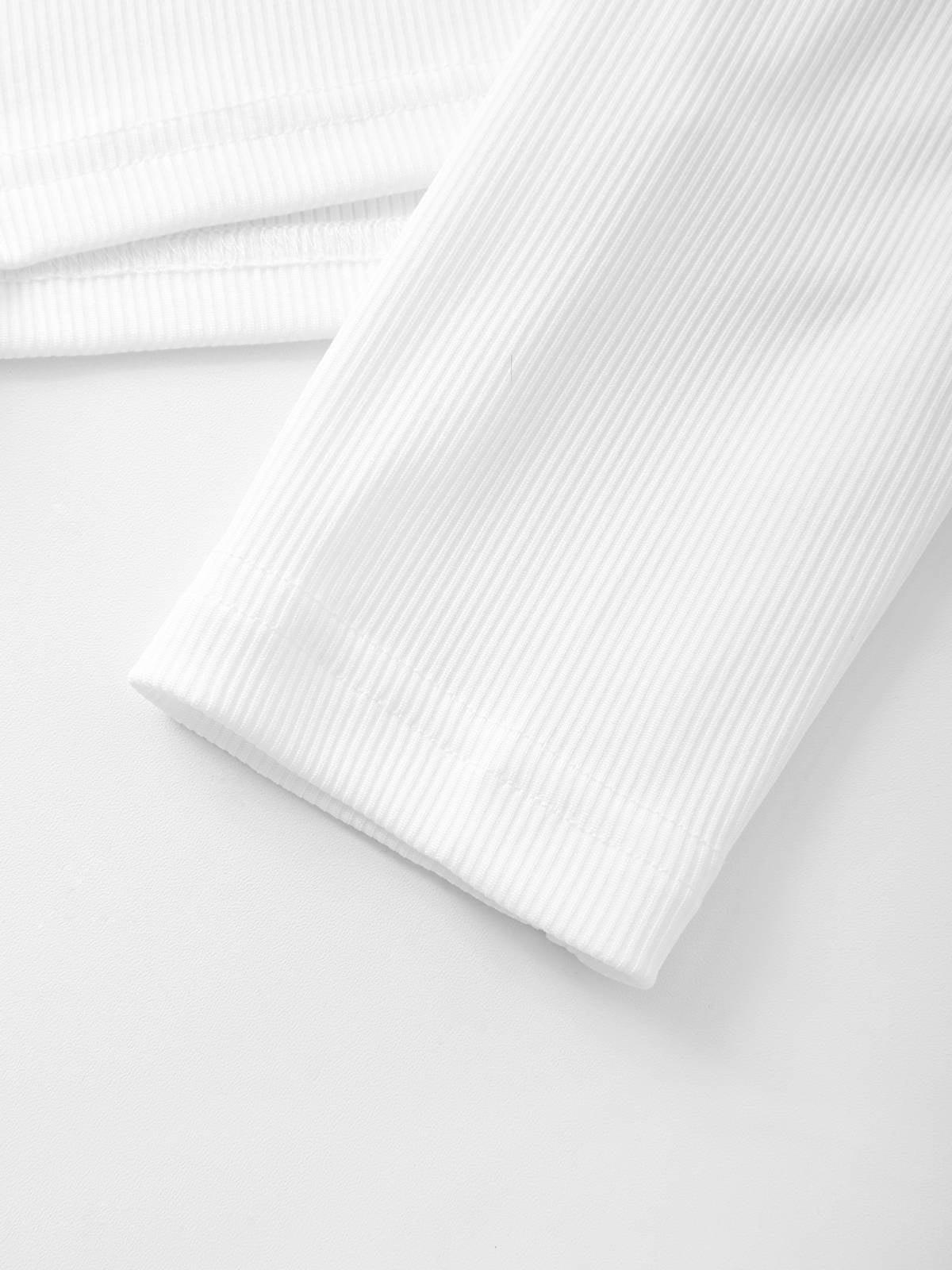 Pydshop Long Sleeve Ribbed Crop Top