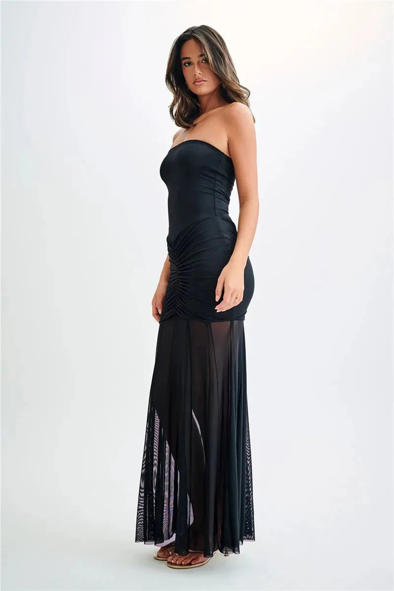 Off-shoulder Backless Sexy Maxi Dress