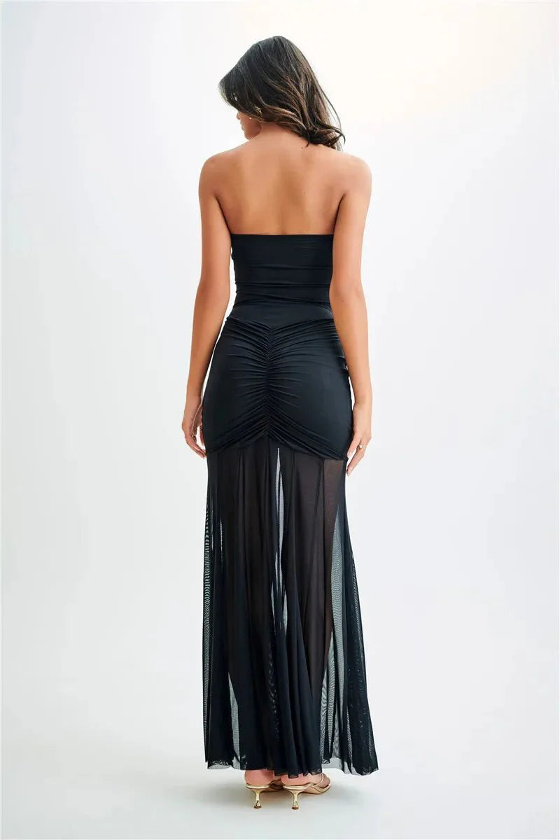 Off-shoulder Backless Sexy Maxi Dress
