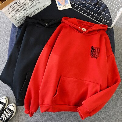 Pydshop 2024 Anime Hoodie Attack on Titan Hoodied Long Sleeve Streetwear Harajuku Sweatshirt Women Unisex Sport Hoody Green Tops G1