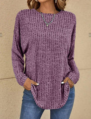 Long-Sleeved Wool Pullover