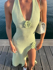 Sexy Slim Backless Knit Dress