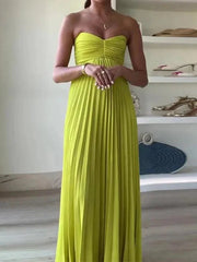 Sexy Strapless Long Dress - Beach Style