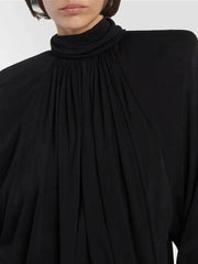 Silhouette Ribbon Black Dress