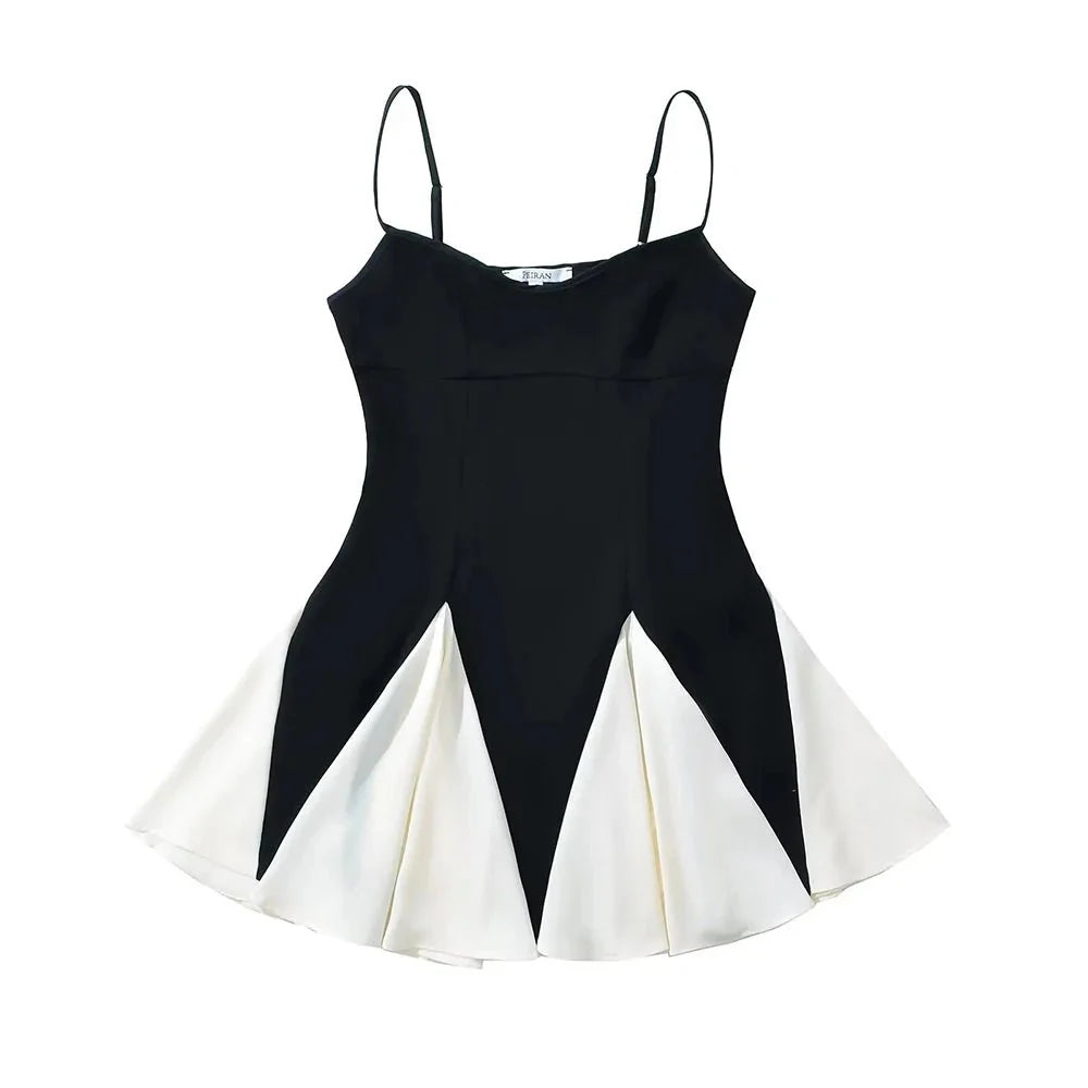 Sleeveless High Waist Mini Dress