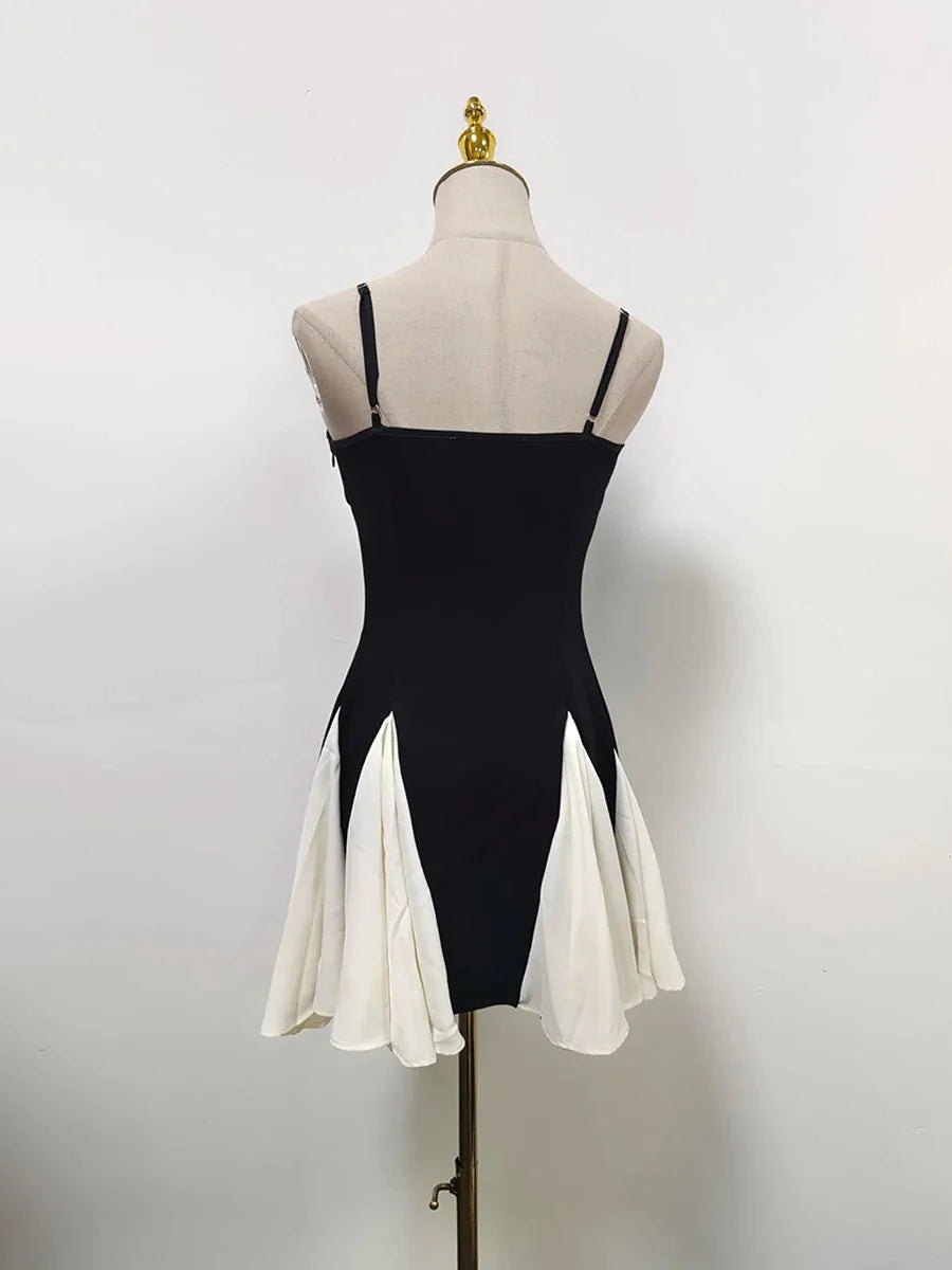 Sleeveless High Waist Mini Dress