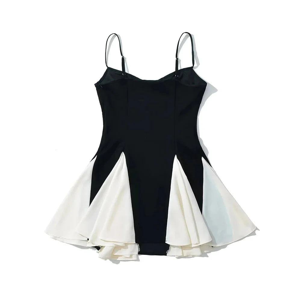 Sleeveless High Waist Mini Dress