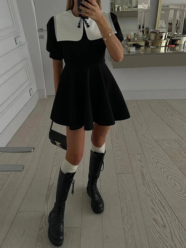 Slim Black Bodycon Mini Dress
