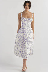 Slim Bodycon A-Line Midi Dress
