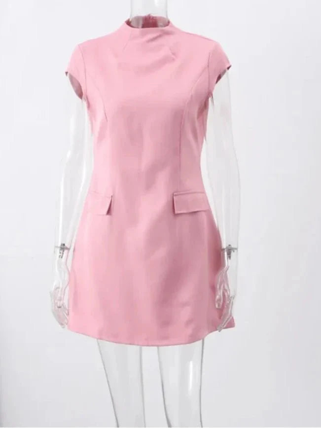 Slim Mini Dress with Pockets