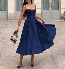 Spaghetti Straps Vintage Dress