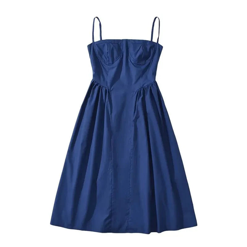 Spaghetti Straps Vintage Dress