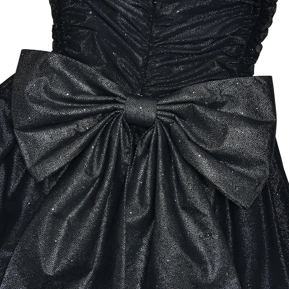 Sparkling Apricot Spaghetti Strap Mini Dress