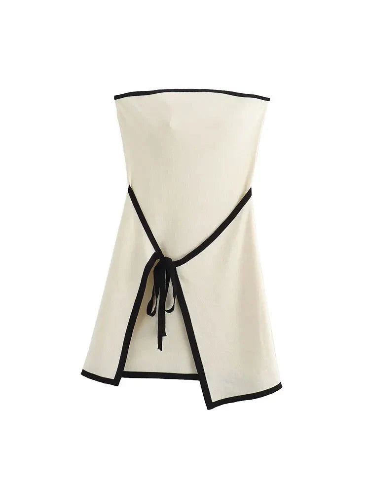Strapless Knitted Bodycon Mini Dress
