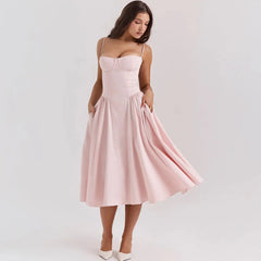 Summer Elegant Midi A-Line Lovely Dress