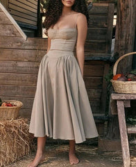 Summer Elegant Midi A-Line Lovely Dress