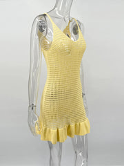 Summer Sleeveless Beach Knit Dress