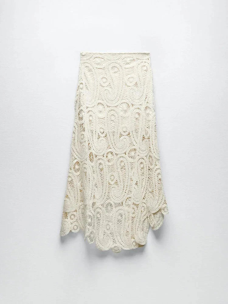 Chic O-neck Sleeveless Tank Top Skirts Sets