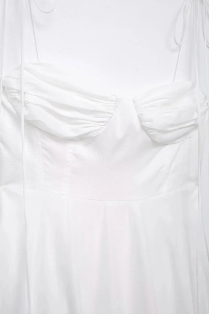 Tiered High-Waist A-line Dress