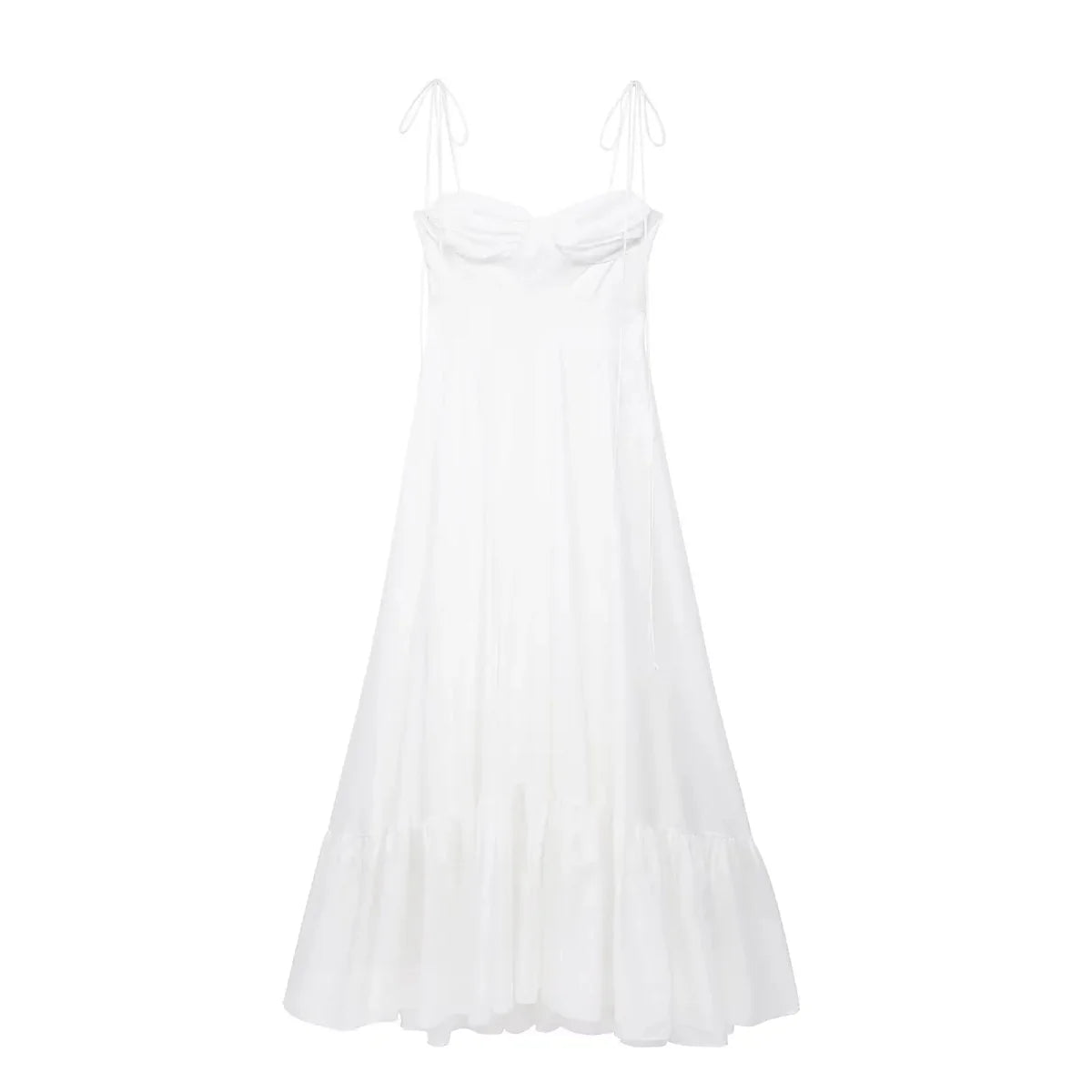 Tiered High-Waist A-line Dress
