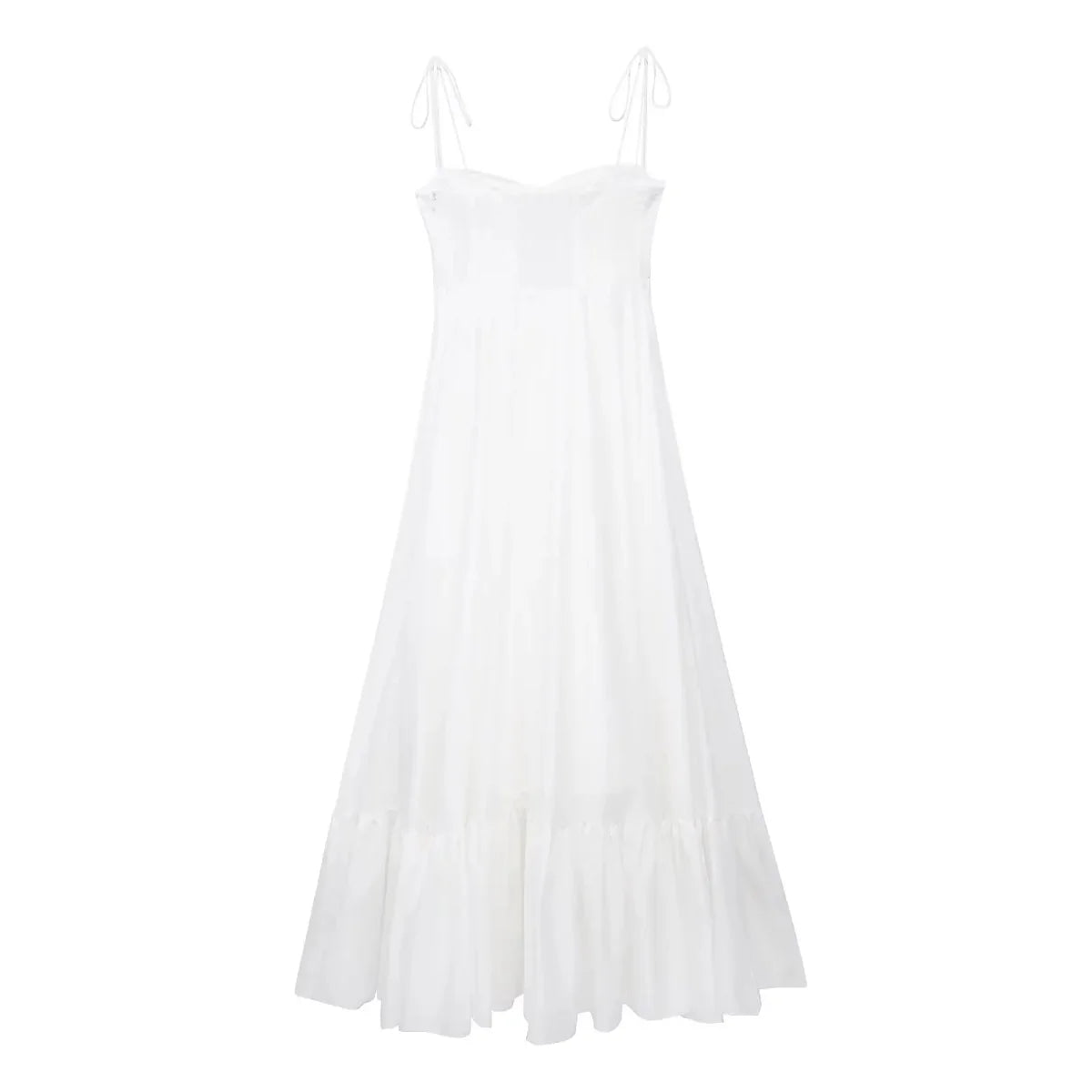 Tiered High-Waist A-line Dress