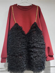 Patchwork Two-Piece T-Shirt Dress