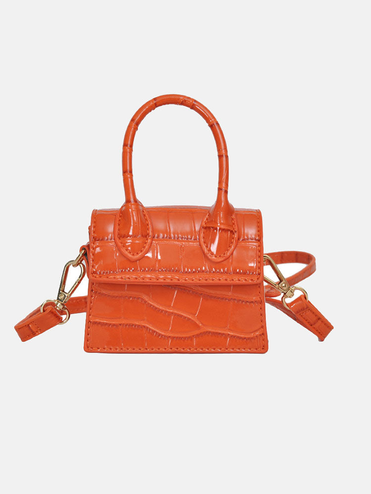 Flap Solid Textured Bag