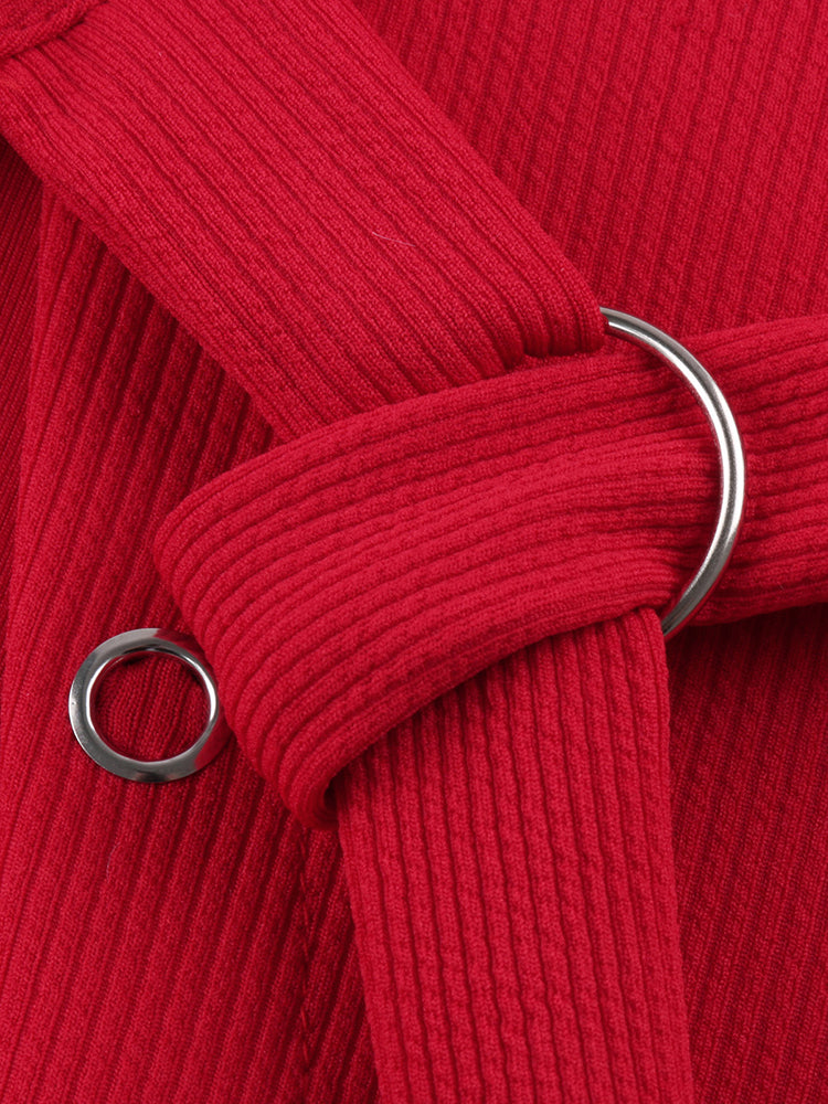 Solid Slit Hem Sweater