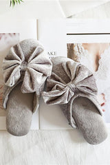 Velvet Bow Slipper