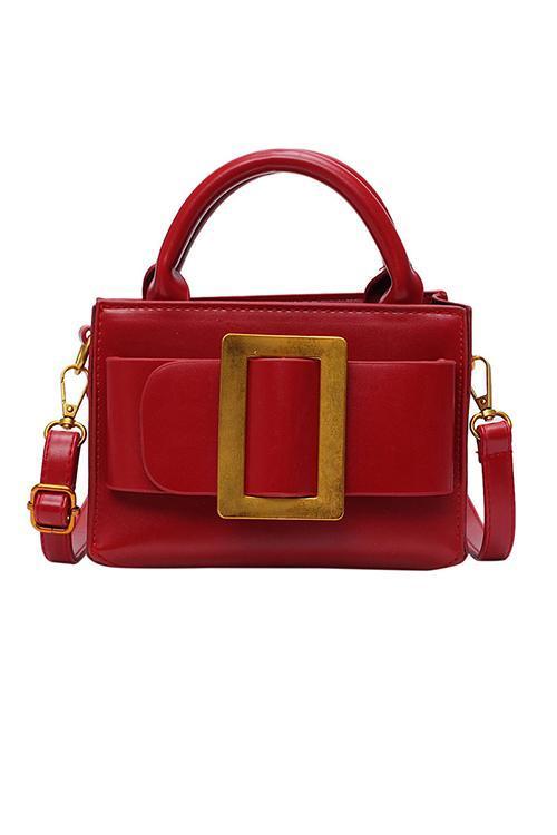 Leather Bukle Crossbody Bag