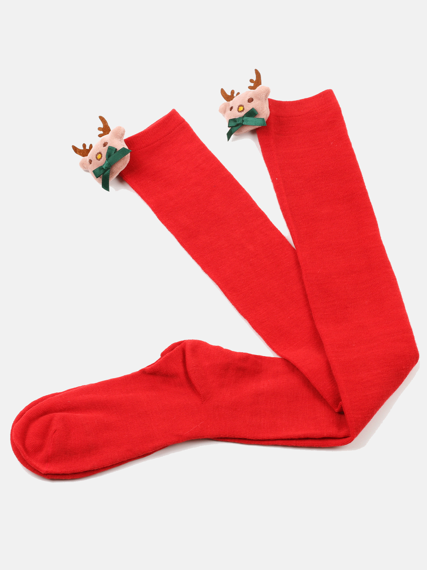 Christmas Elk Deco Socks