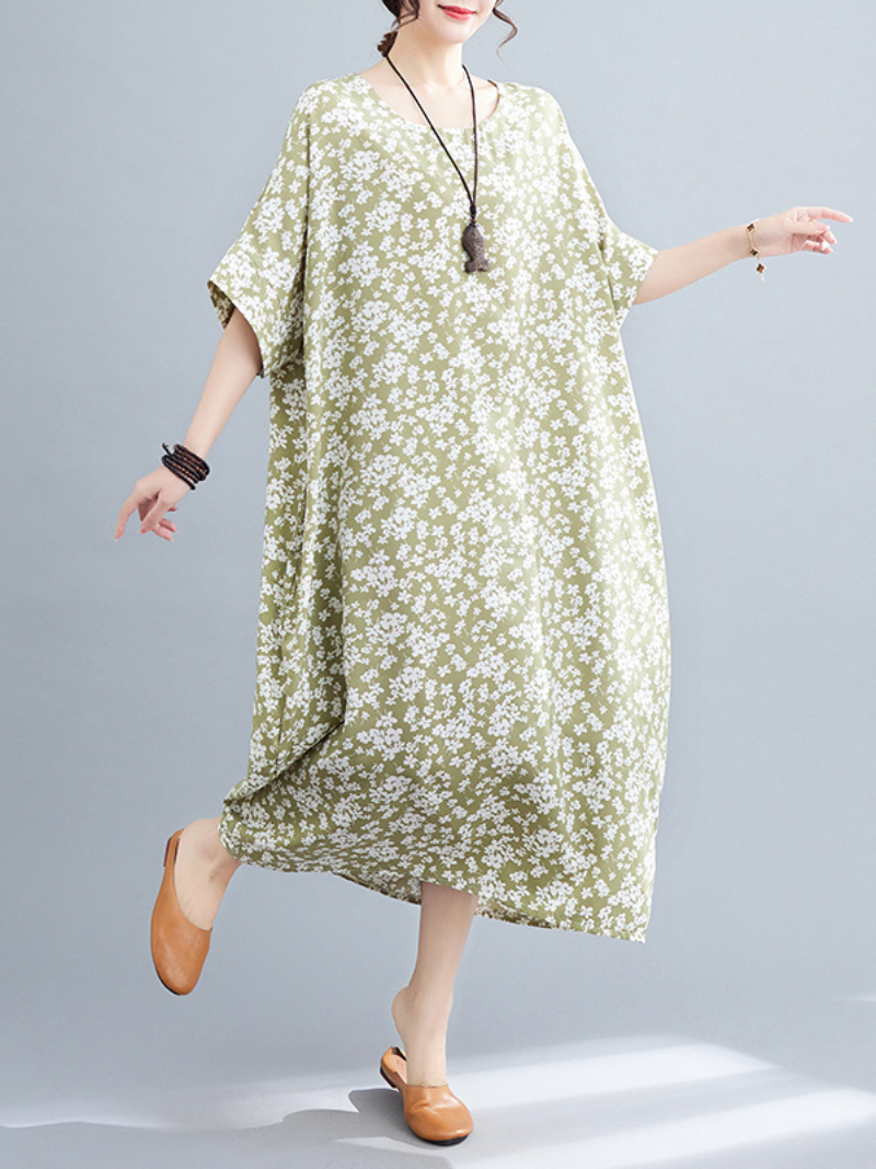 You're My Destiny Women's Round Neck Kaftan Dresses